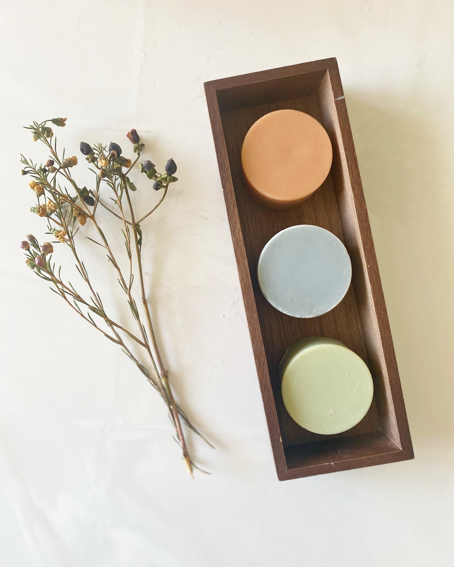 circle shaped soap package